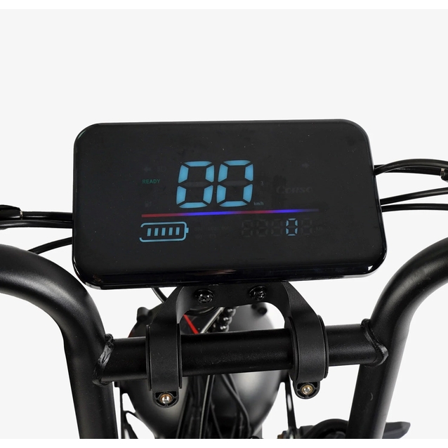 Електрофетбайк 20 ST Corso «DEX-73» DX-20772 сталь, двигун 500W, акумулятор 48V18A, (к-т SHIMANO) чорний фото westvelo.com