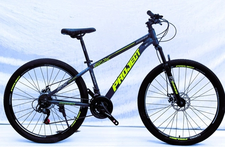 Велосипед 27.5 AL Corso «PROJECT» C-27922 алюміній 15", (к-т SunRun) графітово-жовтий