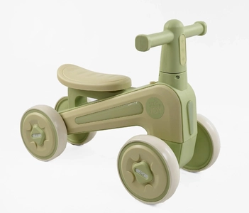 Велобіг 4-ьох колісний "6" EVA, пластикова рама, «JOY» SL-10025 зелений, УКРАЇНСЬКЕ ОЗВУЧУВАННЯ та підсвічування