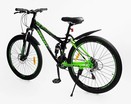 Велосипед 26 ST Corso «REND» RD-11320 сталь 15", (к-т SHIMANO) чорно-салатовий фото westvelo.com