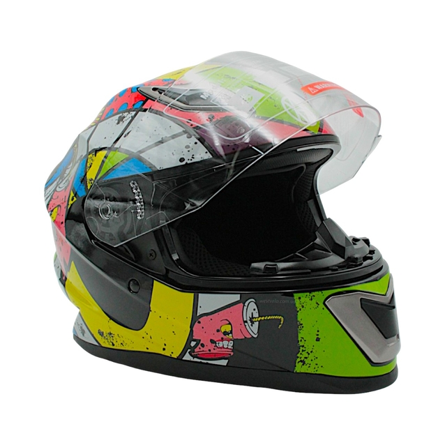 Мото шолом, закритий (L 59-60) VLAND M62 інтеграл, мультиколір фото westvelo.com