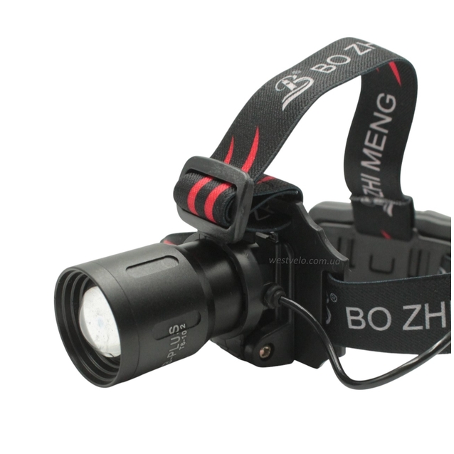 Ліхтар налобний на usb зарядку, NO-102-T6 один режим фото westvelo.com