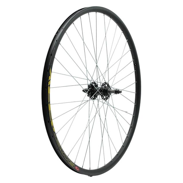 Колесо 28-29 зад, обід 2-ний чорний, дисковий, втулка ST. SHUNFENG, диск 6 болтів фото westvelo.com