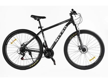 Велосипед 29 ST Corso «NITRO» NT-29605 сталь 19", (к-т SunRun) чорний