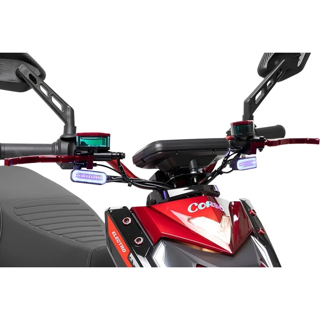 Електроскутер Corso «HURRICANE» HR-230114, двигун 2500W, акумулятор 72V 40Ah літій-залізо-фосфатний, червоний, колеса 10" фото westvelo.com