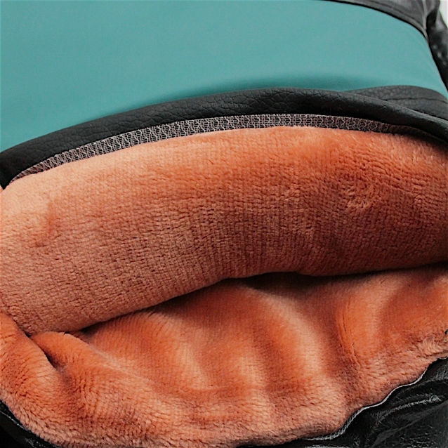 Рукавиці на кермо. зимові, бірюзова вставка (EAGLE) фото westvelo.com