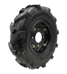 Покришка "08" 4.00-8 (мотоблок) HAO YU + камера + диск 8PR