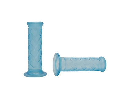 Мото гріпси KOSO універсальні ТАЙВАНЬ (+наклейка) блакитно-прозорі