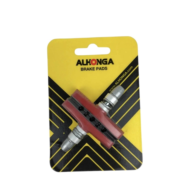 Колодки гальмівні V-brake ALHONGA червоні фото westvelo.com