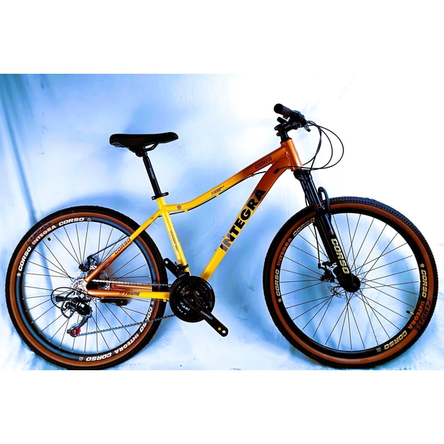 Велосипед 27.5 AL Corso «INTEGRA» NG-27045 алюміній 17", (к-т SHIMANO) жовто-помаранчевий фото westvelo.com