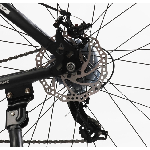 Велосипед 29 ST Corso «NEW-NITRO» NT-68046 сталь 19", (к-т SUNRUN) чорно-сірий фото westvelo.com