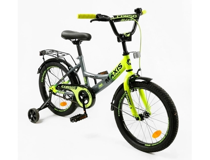 Дитячий велосипед 18 ST Corso «MAXIS» MX-87004 сіро-жовтий