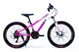 Велосипед 24 AL Corso «SKYLINE» SN-24748 алюміній 11", (к-т SHIMANO) рожево-білий фото westvelo.com