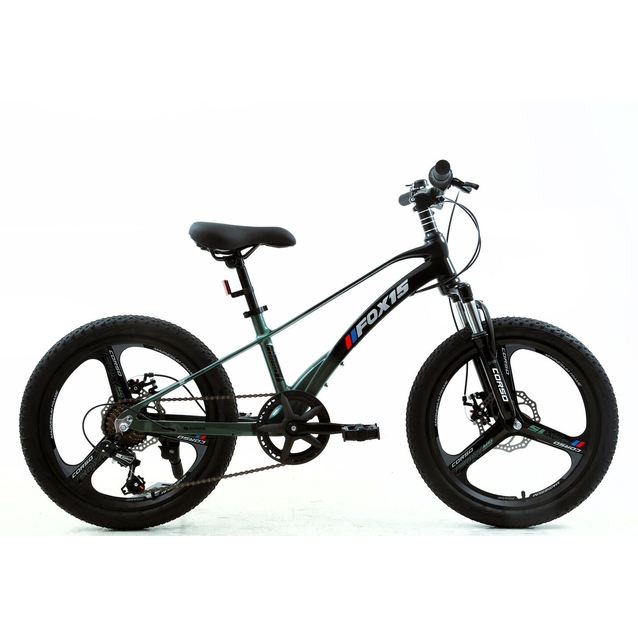 Велосипед 20 MG Corso «FOX 15» FX-64197 магній 11", (к-т SHIMANO) чорно-зелений фото westvelo.com