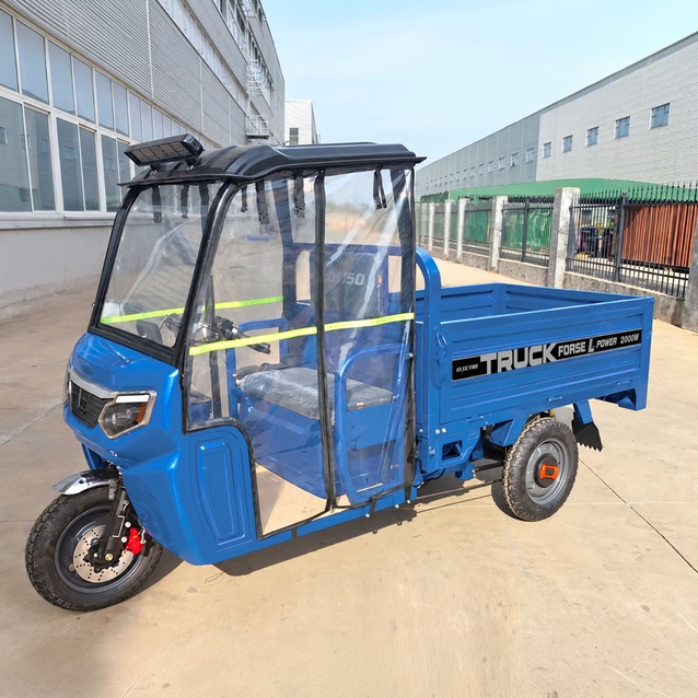 Вантажний електротрицикл CORSO «TRUCK FORCE-L» LT-85240 двигун 2000W, акумулятор 72V 60Ah лійтій-залізо-фосфатний,+5 місць, колеса 12" - ПОВІНІСТЮ РОЗІБРАНИЙ фото westvelo.com