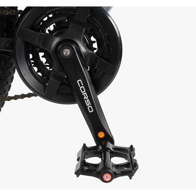 Велосипед 27.5 AL Corso «KORD» KD-06134 алюміній 15.5", (к-т SHIMANO) чорно-графітовий фото westvelo.com