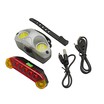 Фара + мигалка на usb зарядку QX-T0203 LED (600lm), з акумулятором (93) фото westvelo.com