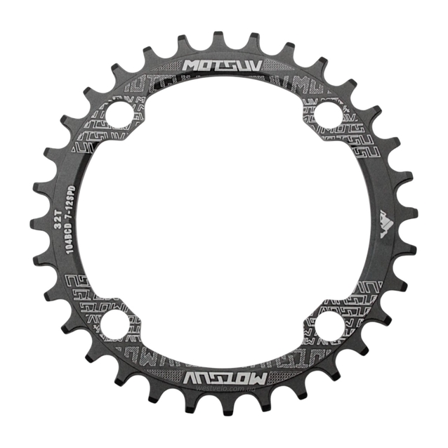 Зірка шатунів передня накладна AL MOTSUV чорна на 32Т фото westvelo.com