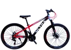 Велосипед 26 AL Corso «ULTRA» UL-26654 алюміній 13", (к-т SHIMANO) чорно-червоний фото westvelo.com
