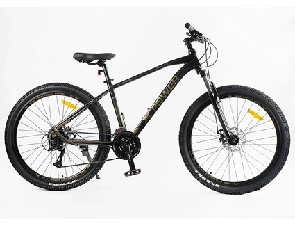 Велосипед 27.5 AL Corso «X-POWER» PW-20097 алюміній 17", (к-т SHIMANO) чорно-бронзовий