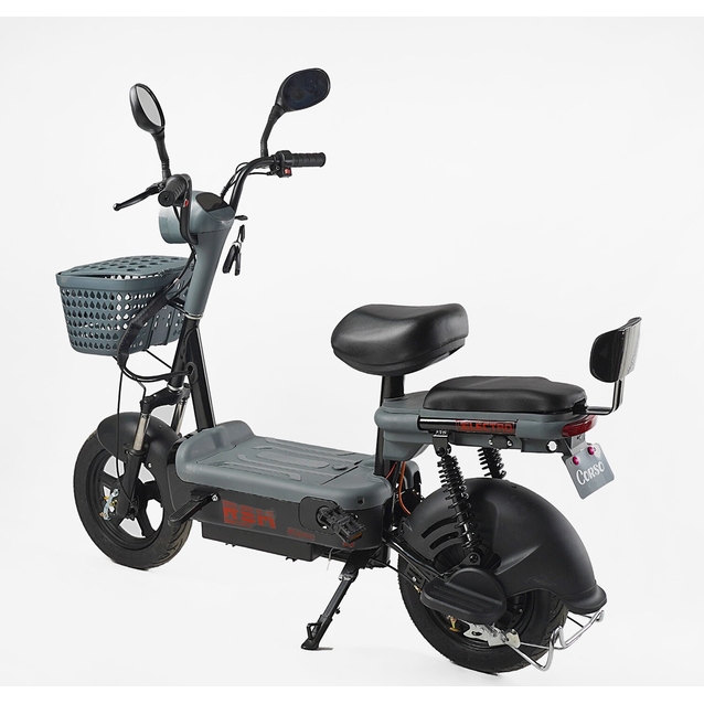 Електроскутер Corso «RSM» RS-41674, двигун 500W, акумулятор 48V/20Ah чорний, колеса 14" фото westvelo.com