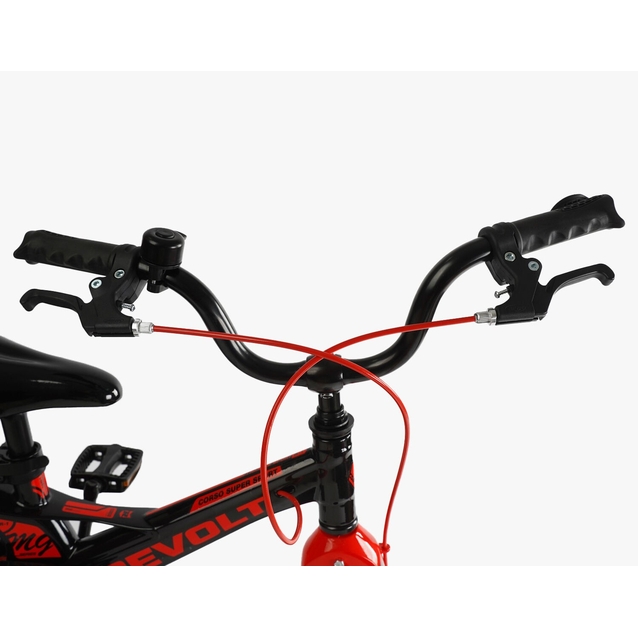 Дитячий велосипед 14 MG Corso «REVOLT» MG-14216, магнієва рама, чорно-червоний фото westvelo.com