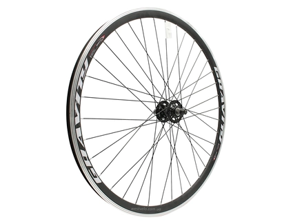 Колесо 28-29 перед, обід 2-ний чорний, втулка ST. SHUNFENG, диск 6 болтів, чорна спиця