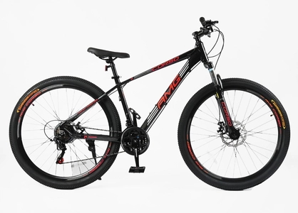 Велосипед 29 AL Corso «AMG» MG-29647 алюміній 19", (к-т SHIMANO) чорно-червоний