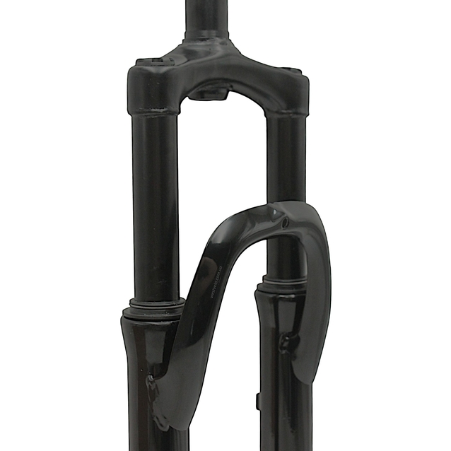 Вилка 24 аморт. безрізьб. Weiyi (380) Ø28.6mm, disk. шток L-190mm чорна глянцева фото westvelo.com