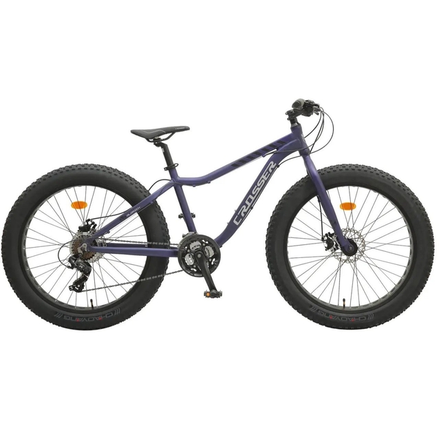 Велосипед 26 AL Crosser FAT BIKE алюміній 16", (к-т SHIMANO) матово фіолетовий