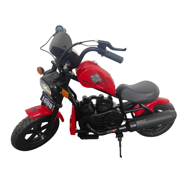 Дитячий електромотоцикл Corso H-39741 двигун 160W, акумулятор 24V5Ah, червоний, Bluetooth, звук двигуна
