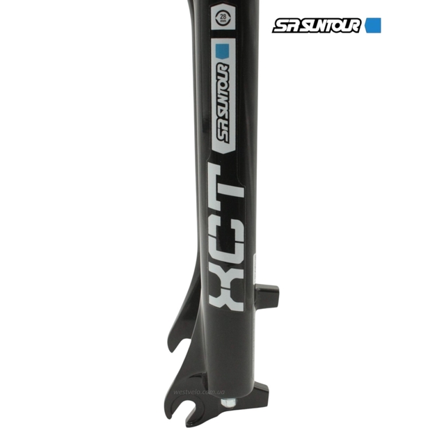 Вилка 29 аморт. безрізьб. SR SUNTOUR (XCТ-HLO) (036) Ø28.6mm (1-1/8) disk AL. локаут шток L-220mm.хід:100мм фото westvelo.com