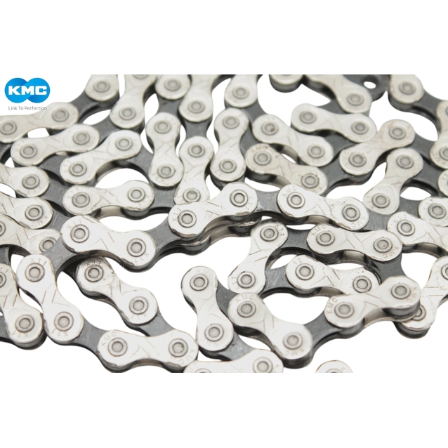 Ланцюг спорт. 11 передач KMC Х11 сірий (1/2x11/128x118L) + замок фото westvelo.com