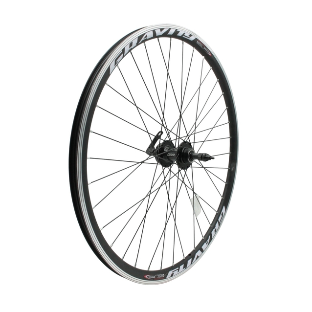 Колесо 27,5 зад, обід 2-ний чорний, втулка. AL. NECO MS31R, на промах чорна, диск 6 болтів, ексцентрик фото westvelo.com