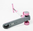 Самокат дитячий 3-х колісний Skyper JN-3069-70 сіро-рожевий, колеса PU Ø125mm/40mm зі світлом, УКРАЇНСЬКЕ ОЗВУЧУВАННЯ та підсвічування платформи, складне кермо фото westvelo.com