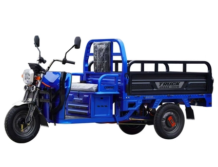 Трицикл РОЗІБРАНИЙ вантажний Corso «TRUCK URBAN» UR-609076, двигун 1000W, акумулятор 72V 45Ah графеновий, 6 МІСЦЬ+ 2 ящик.акум, колеса 12"