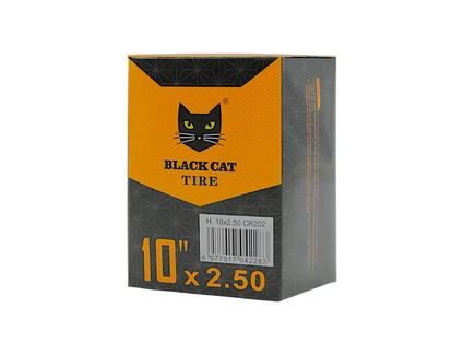Камера 10 кривий ніпель (2.50) BLACK CAT (CR202) (на електросамокат)