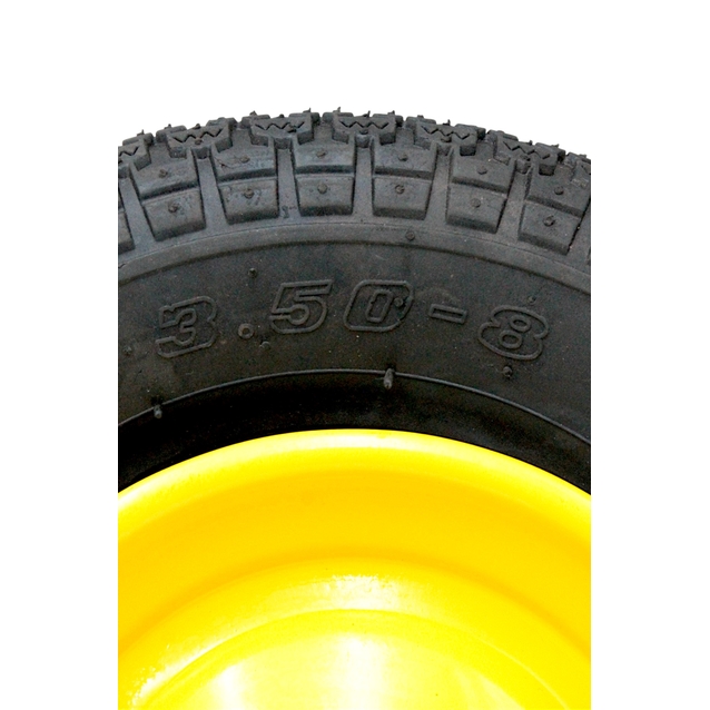 Колесо тачки "8" 3.50-8 (10PR) Ø12 без вісі. УСИЛЕНА РЕЗИНА фото westvelo.com