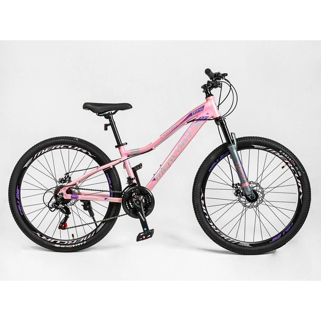 Велосипед 26 AL Corso «MERCURY» MR-26622 алюміній 13", (к-т SHIMANO) світло-рожевий фото westvelo.com