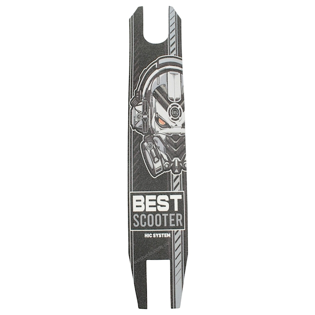 Наклейки для трюкового самоката Best Scooter (GM 10190) 49х9,5 колір сірий
