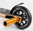 Самокат трюковий Best Scooter «SPIDER» 55084 чорно-золотий, HIC-система, пеги, AL диск та дека, колеса PU Ø110mm, ширина керма - 60 см фото westvelo.com
