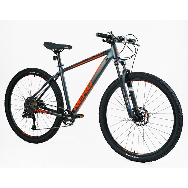 Велосипед 29 AL Corso «NERO» NR-29604 алюміній 19", (к-т LTWOO) графітово-помаранчевий фото westvelo.com