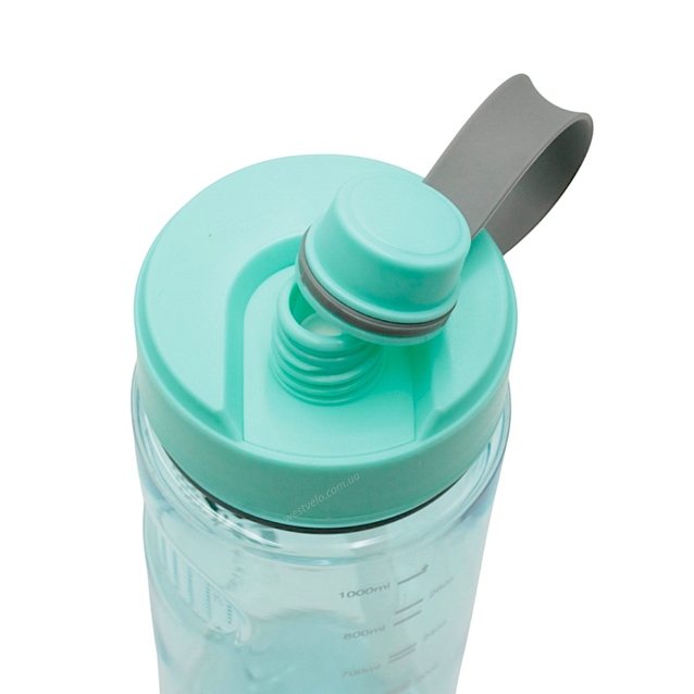Фляга 1000 ml. SMOSI SPORTS, (для тренувань) з трубкою, бірюзова фото westvelo.com