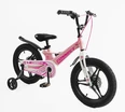 Дитячий велосипед 16 MG Corso «CONNECT» MG-16034, магнієва рама, рожево-білий фото westvelo.com