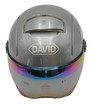 Мото шолом підлітковий, відкритий DAVID S310C сірий глянцевий фото westvelo.com