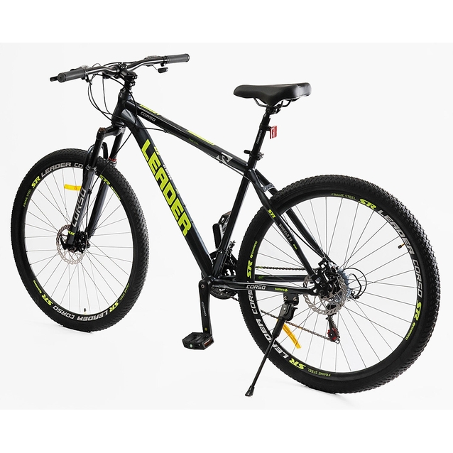 Велосипед 29 ST Corso «LEADER» LD-55620 сталь 19", (к-т SHIMANO) чорно-жовтий фото westvelo.com