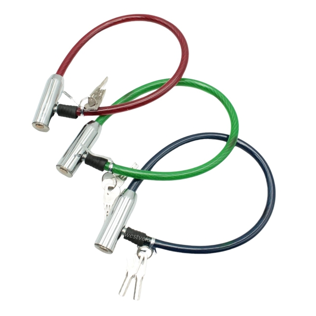 Замок метал на ключ Є на 0,5m (різні кольори) фото westvelo.com