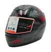 Мото шолом, закритий (L) HNJ TRON "1008-25" чорно-червоно сірий, глянцевий фото westvelo.com
