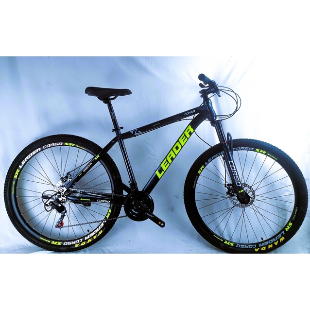 Велосипед 29 ST Corso «LEADER» LD-55620 сталь 19", (к-т SHIMANO) чорно-жовтий