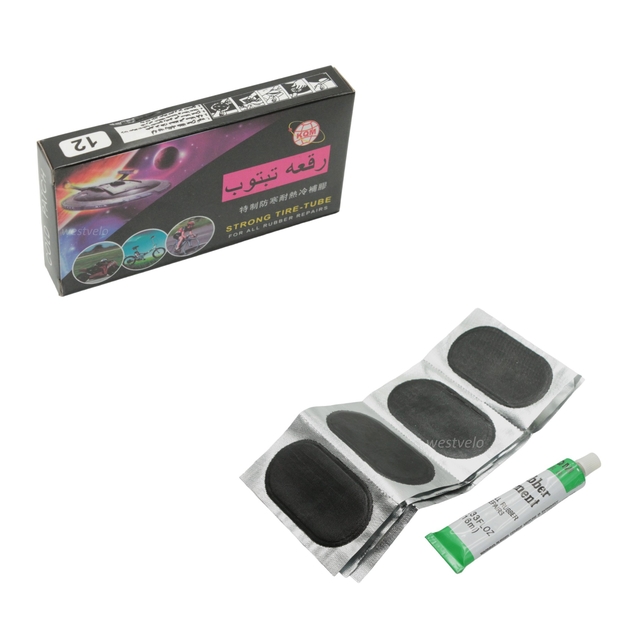 Латки + клей RS 12 круглі (чорні) фото westvelo.com